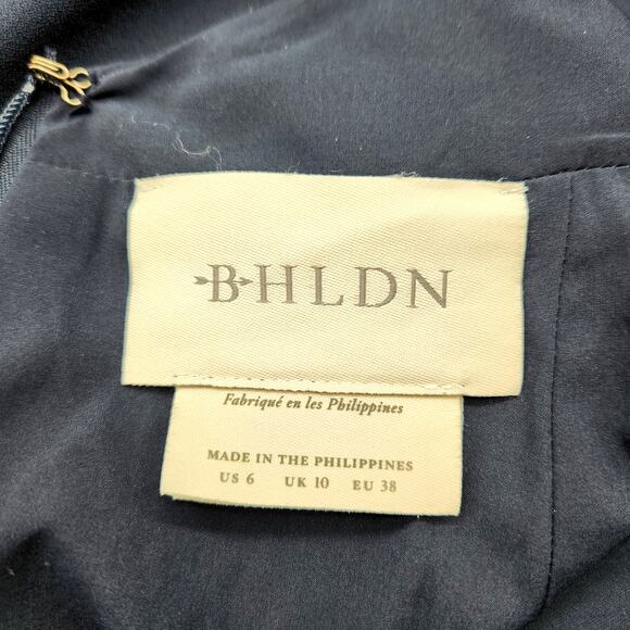 BHLDN Serephina Crepe Halter Maxi Dress – Midnight Navy SZ 6 - Picture 6 of 12